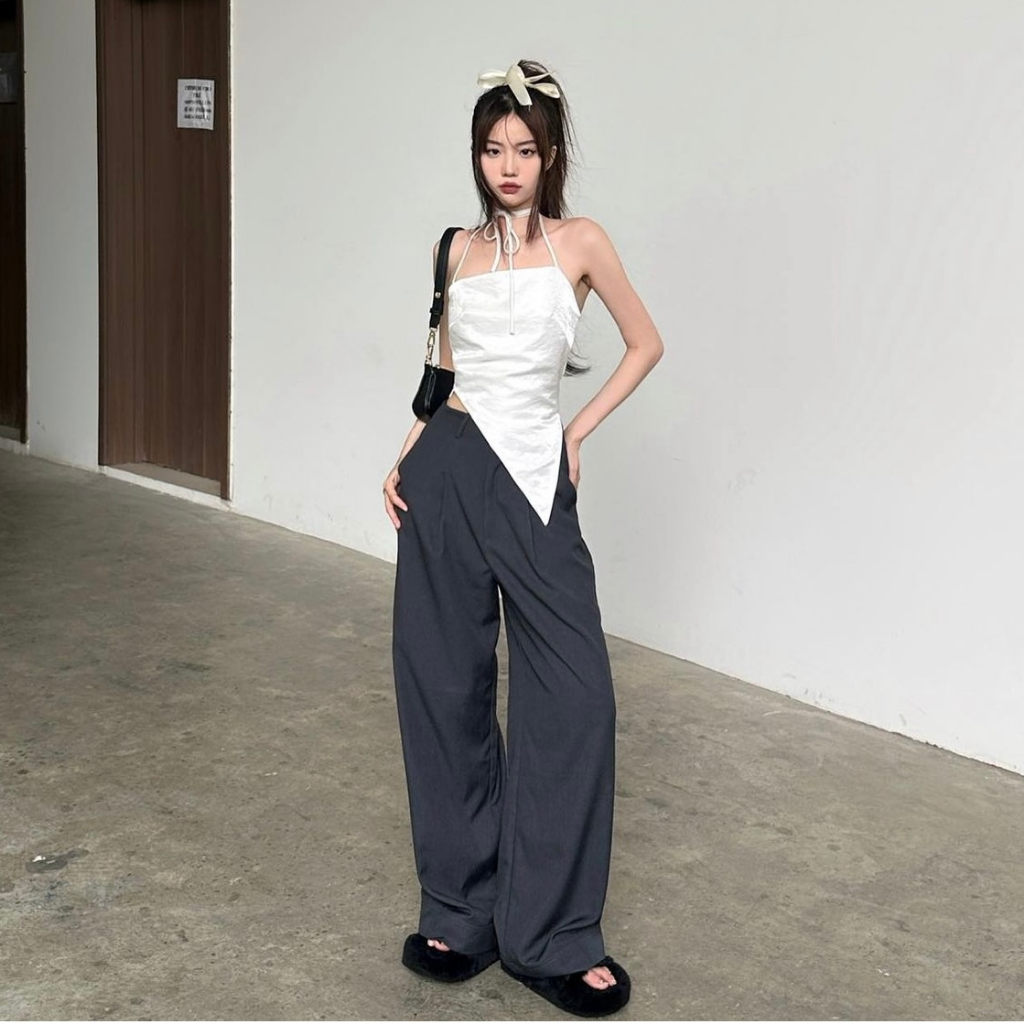 Áo lụa cổ yếm hai lớp | CILIA TOP - CLÉLIE