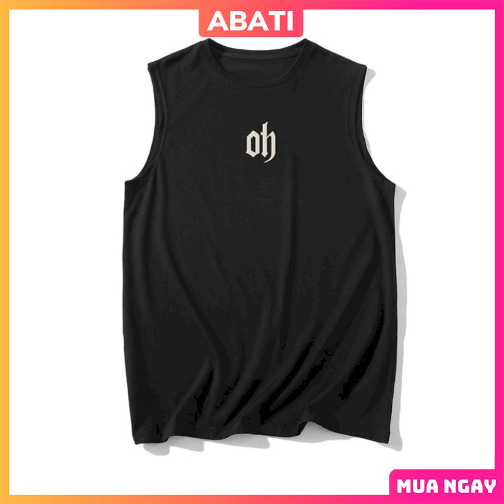 Áo ba lỗ nam nữ sát nách tank top cotton khô dày dặn thoáng mát đẹp cao cấp ABATI Áo thun 3 lỗ thể thao gym unisex BL04