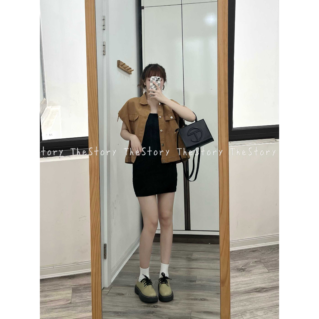 Áo ghi lê jean tua rua  A3143