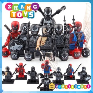 Đồ chơi Xếp hình người nhện gồm Spider Man - Venom Minifigures Koruit KT1010