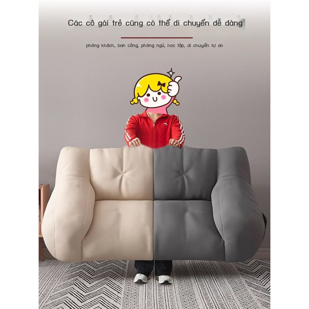 Sofa lười chiếu tatami đôi cho thuê nhà phòng ngủ ban công ghế sofa trệt