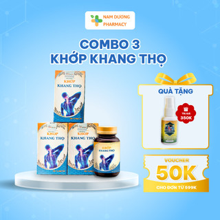 Combo 3 viên uống xương khớp khang thọ giảm đau nhức tặng thêm 1 cốt xoa bóp 150ml