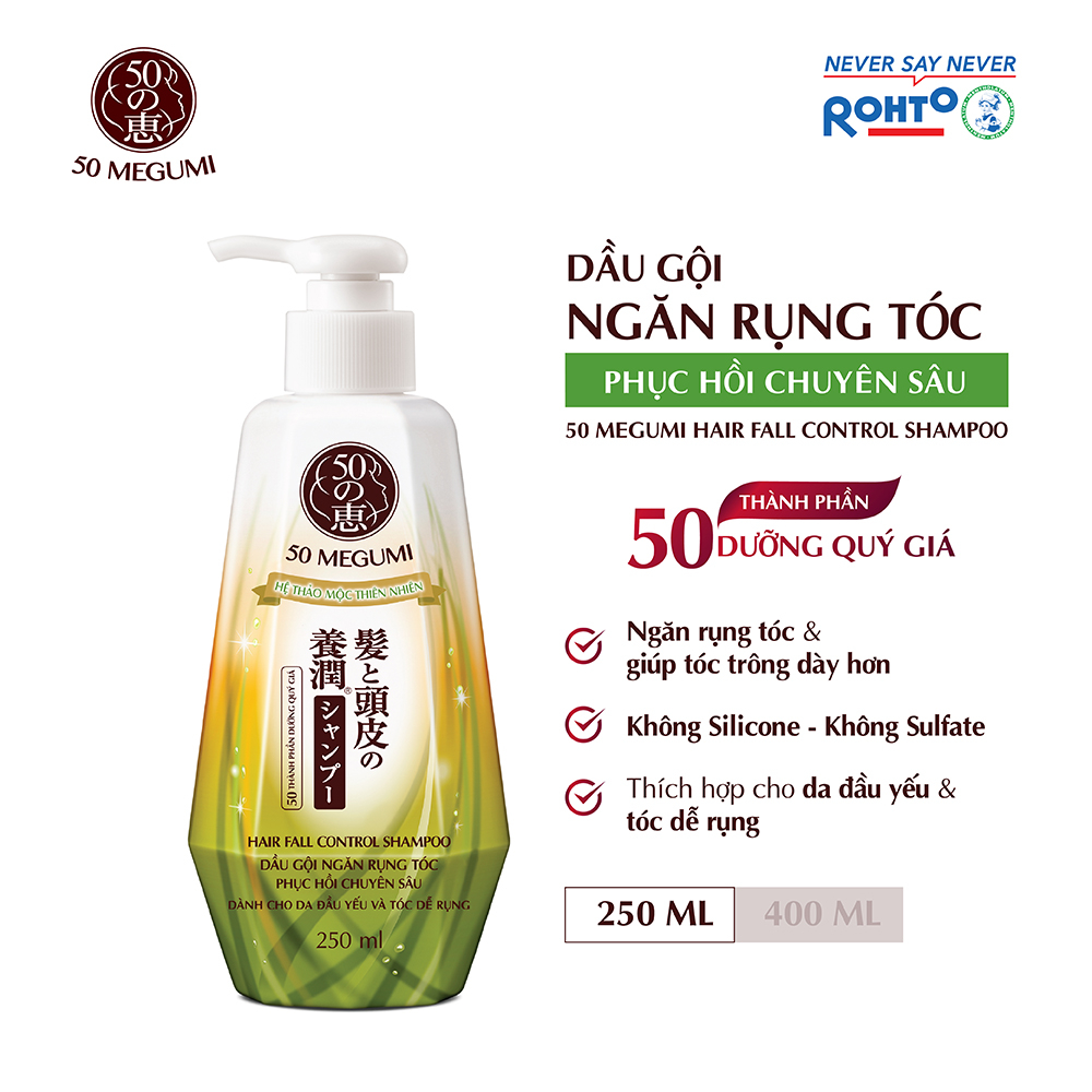 Dầu gội ngăn rụng tóc Megumi Hair Fall Control Shampoo 250ml