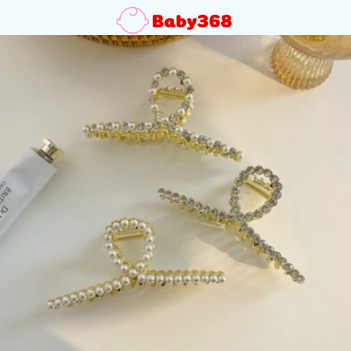 Kẹp tóc 11cm đính đá sang trọng