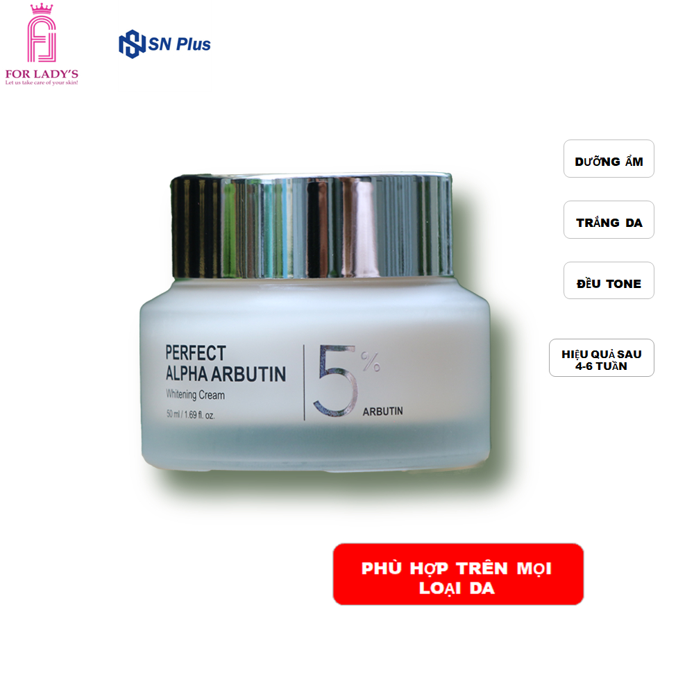 Kem dưỡng trắng da mặt dưỡng ẩm 50ml - Perfect Alpha Arbutin Whitening 5%