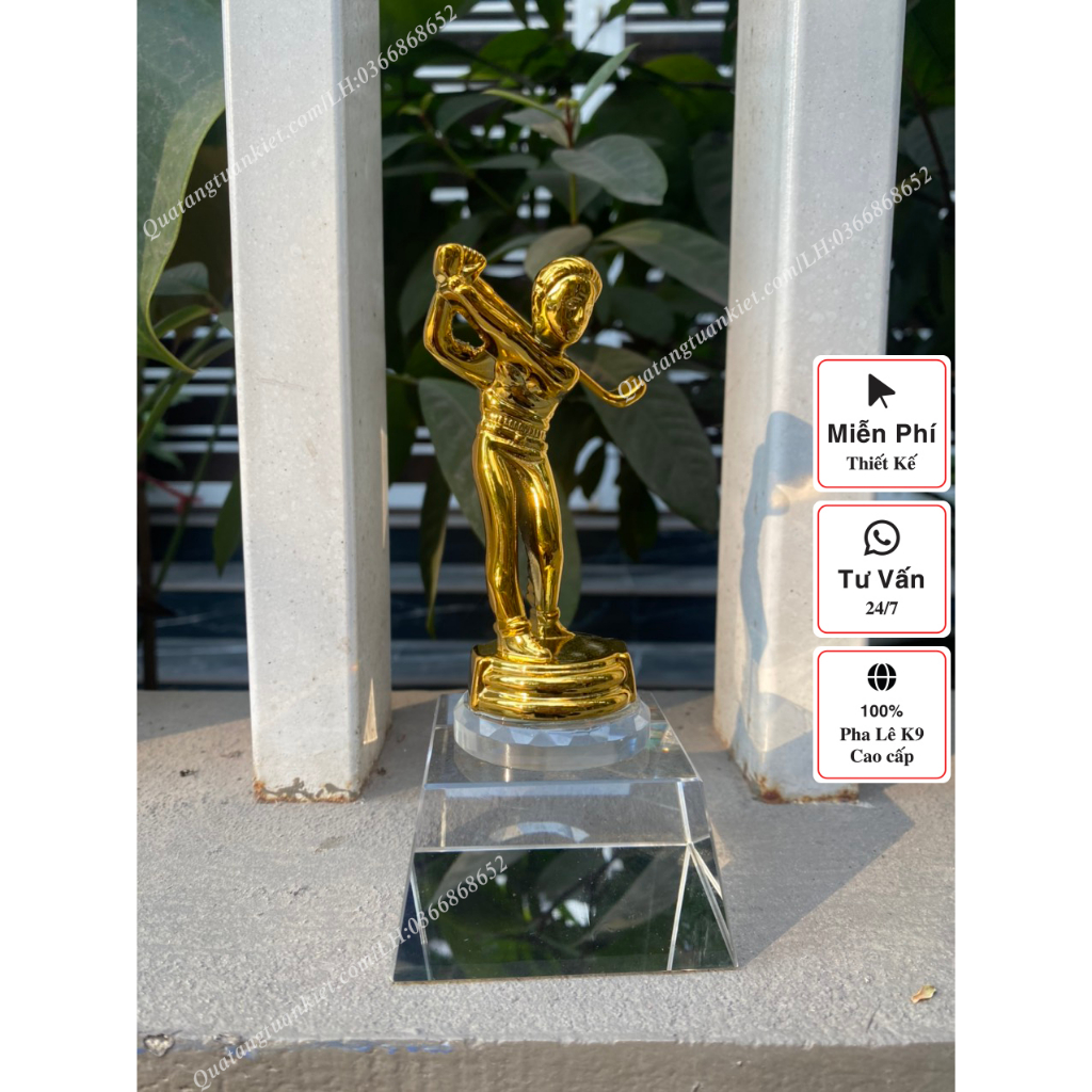 Cúp Thể Thao Golf Mạ Vàng