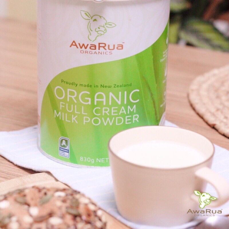 sữa bột hữu cơ nguyên kem Awarua hộp 830g