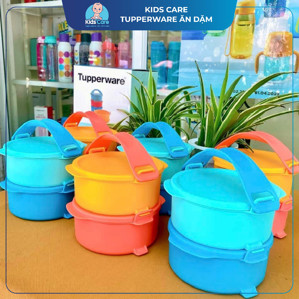 Cặp lồng cơm quay lò vi sóng 550ml/ hộp Tupperware
