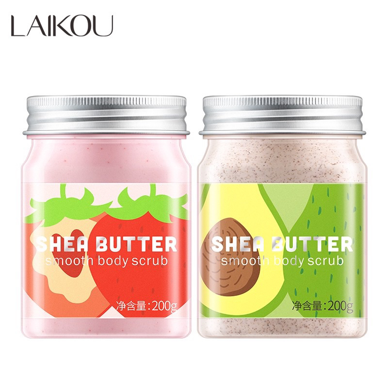 Tẩy Tế Bào Chết Laikou Chiết Xuất Bơ Và Dâu Tây 200ML