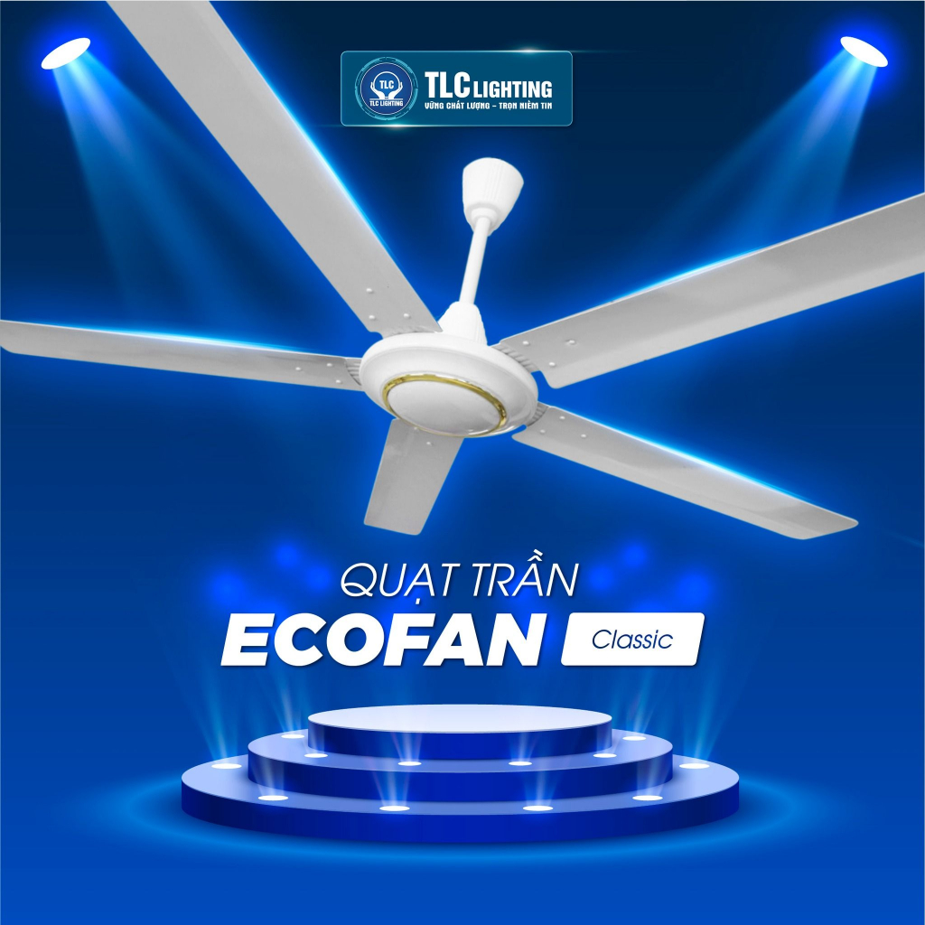 Quạt trần ECOFAN Classic 5 cánh bảo hành chính hãng 5 năm trên toàn quốc HÀNG CHÍNH HÃNG