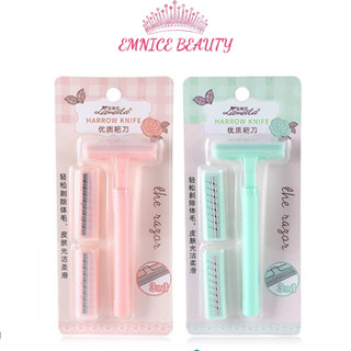 Bộ Dao Cạo Lông Tay Chân, Nách (Râu, Vùng Kín) 3 Lưỡi Lameila