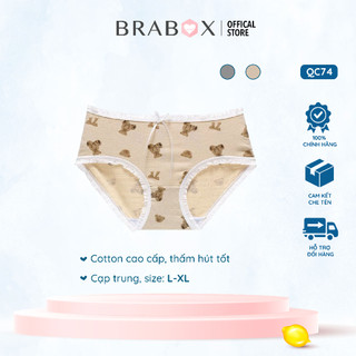 Quần lót nữ cotton xốp Brown Bear CÓ SIZE BRABOX QC74