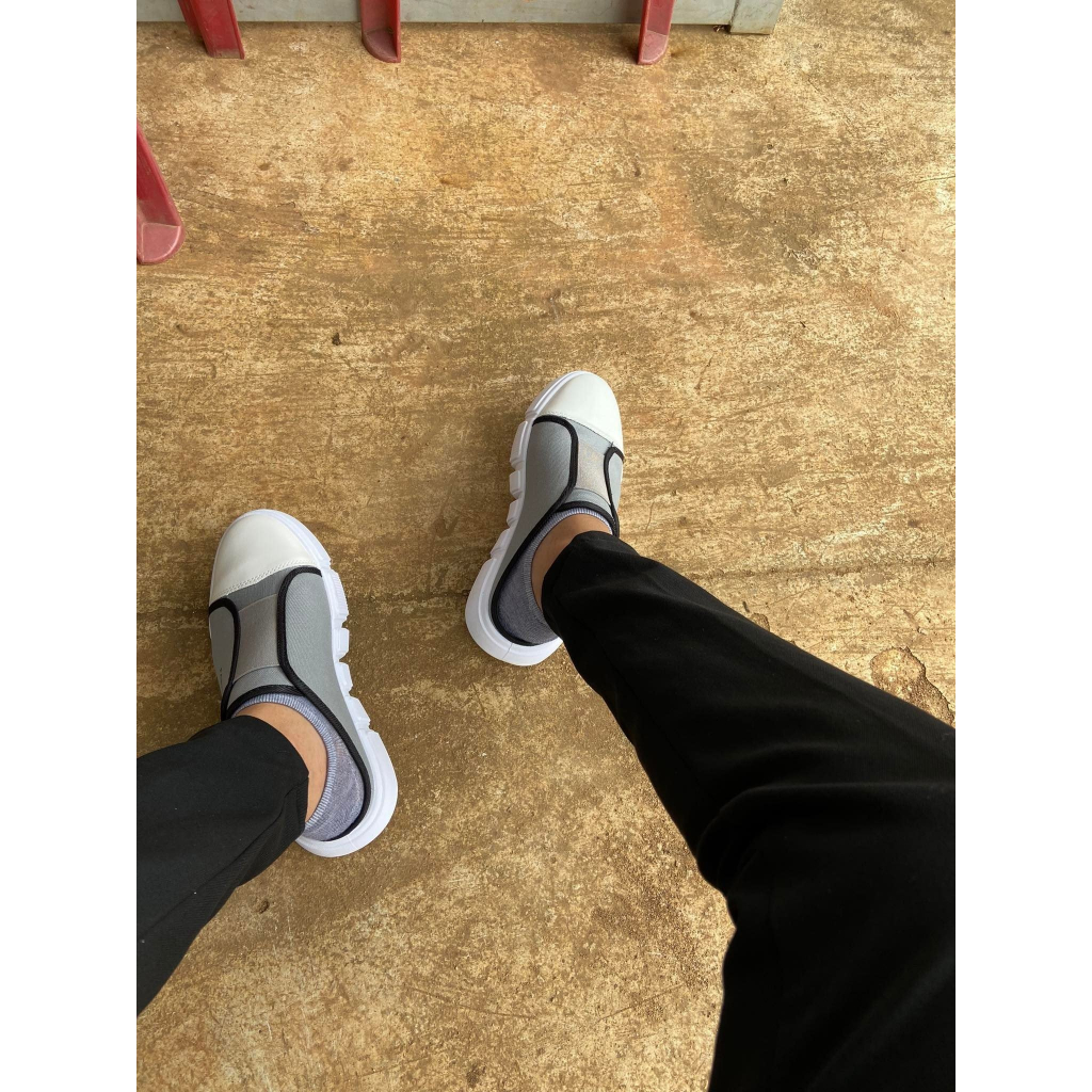 Giày Nam GLOFA - G03 Gót Thấp, Giày Lười Không Cần Buộc Dây