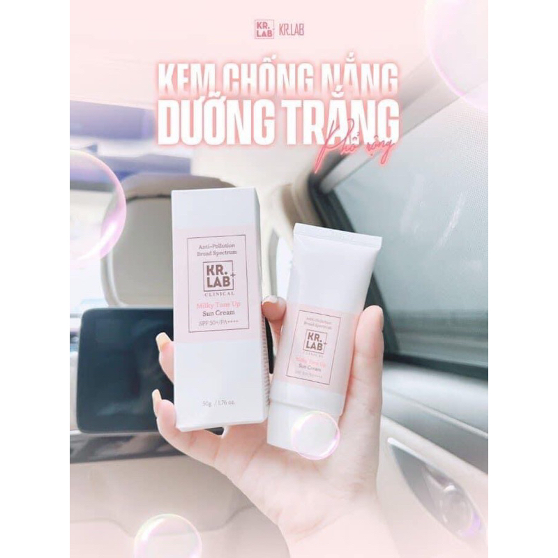 Kem chống nắng Kr.Lab nâng tông kháng nước kiềm dầu bản mới nhất