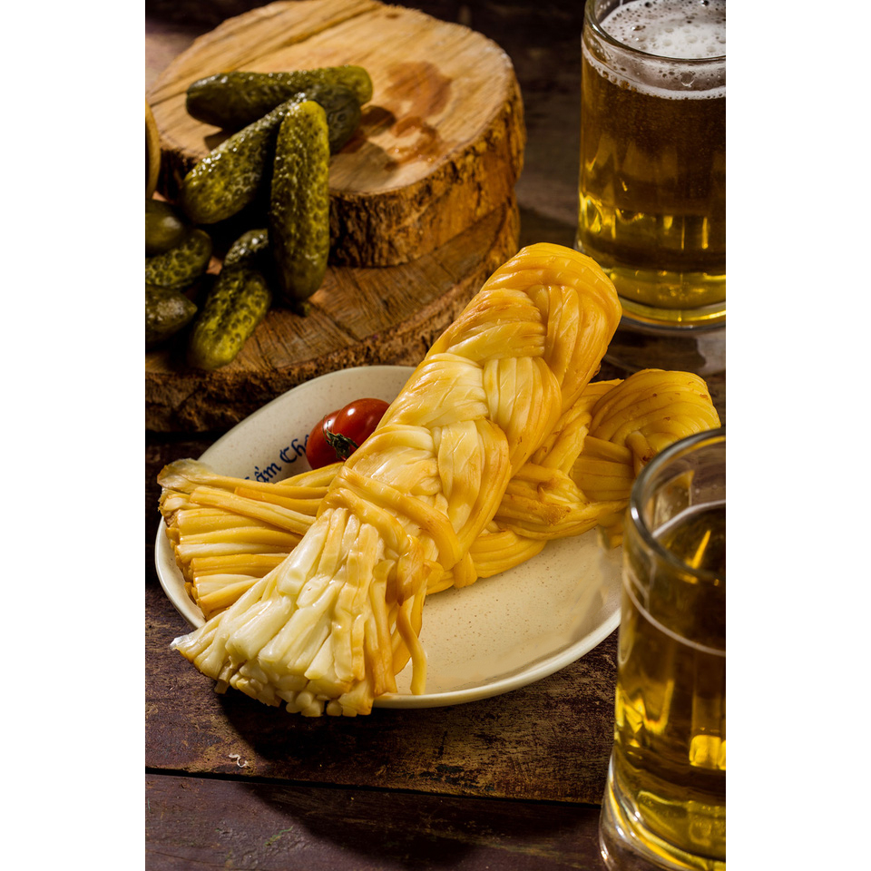 Phô mai sợi / phô mai hun khói / phô mai xông khói nhập khẩu Nga 100g /200g