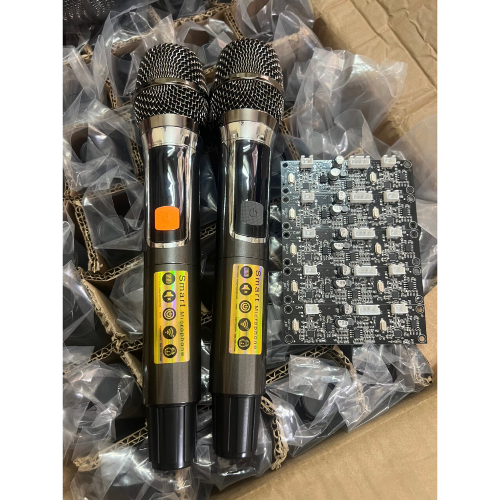 Micro Loa Kéo 2 Tay Micro Kèm Bo Mạch Mic -Hàng chuôi Nhôm Cao Cấp