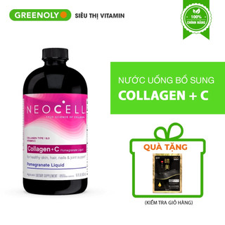 Collagen +c nước lựu đỏ neocell mỹ tạo sức khỏe cùng vẻ đẹp từ bên trong cho da, tóc, móng 473 ml