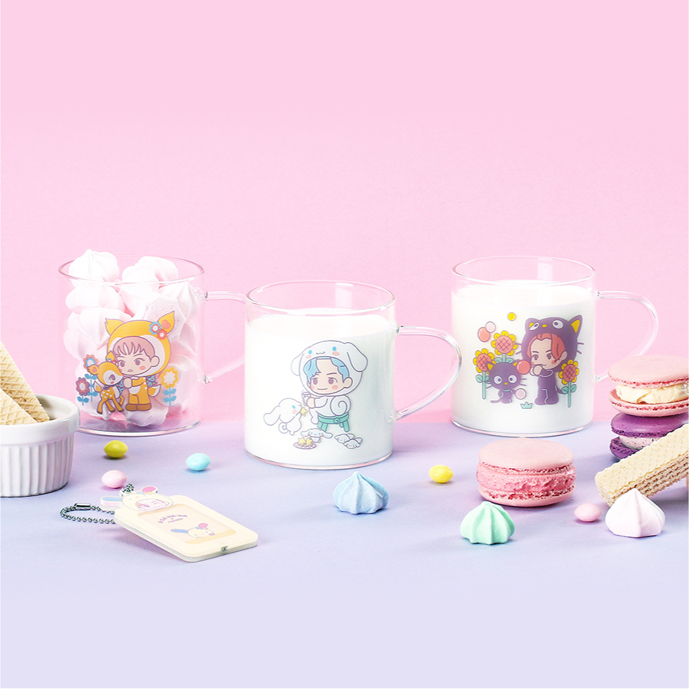 [ XẢ KHO] Cốc và card ảnh NCT SANRIO MEM RENJUN VÀ DOYOUNG