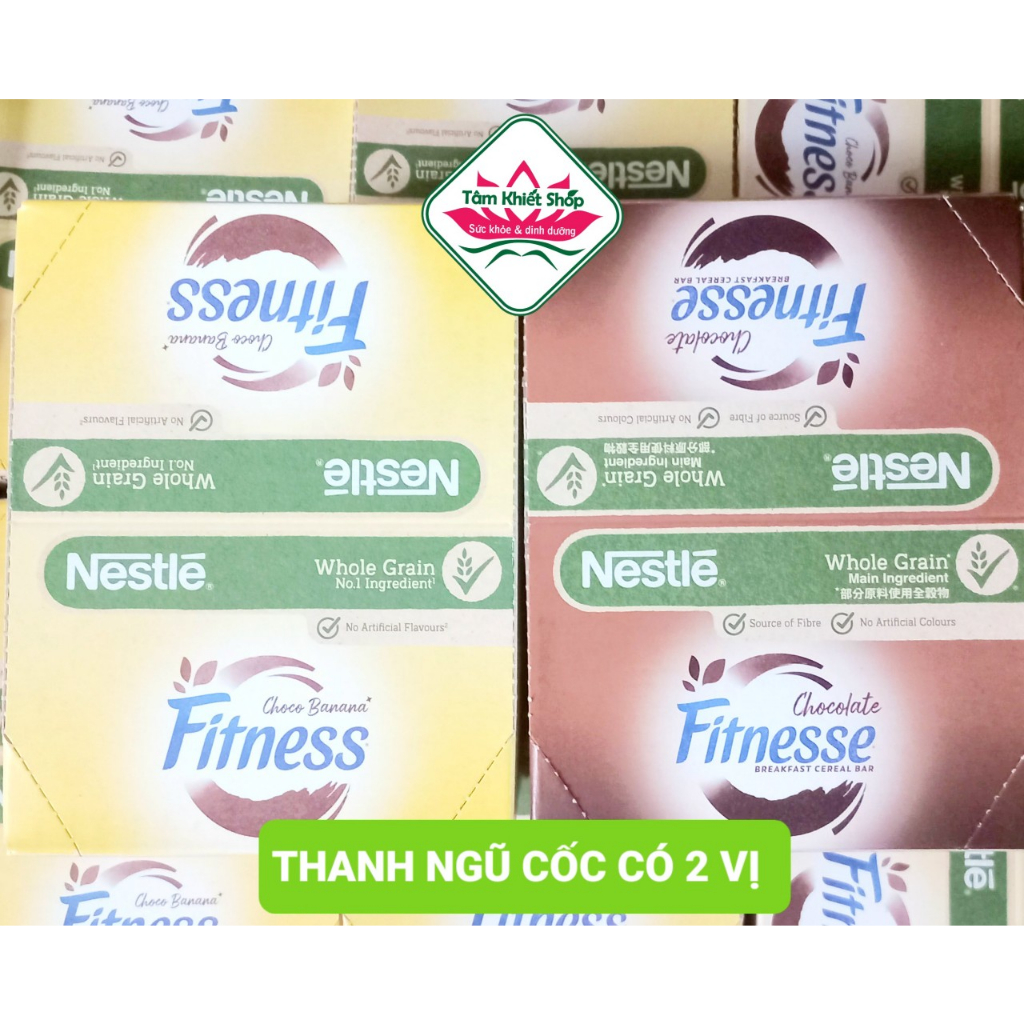 Combo 16 thanh x 23,5 g ngũ cốc Nestle Fitnesse Milo kokokrunch socola /chuối.date: 2_6_24