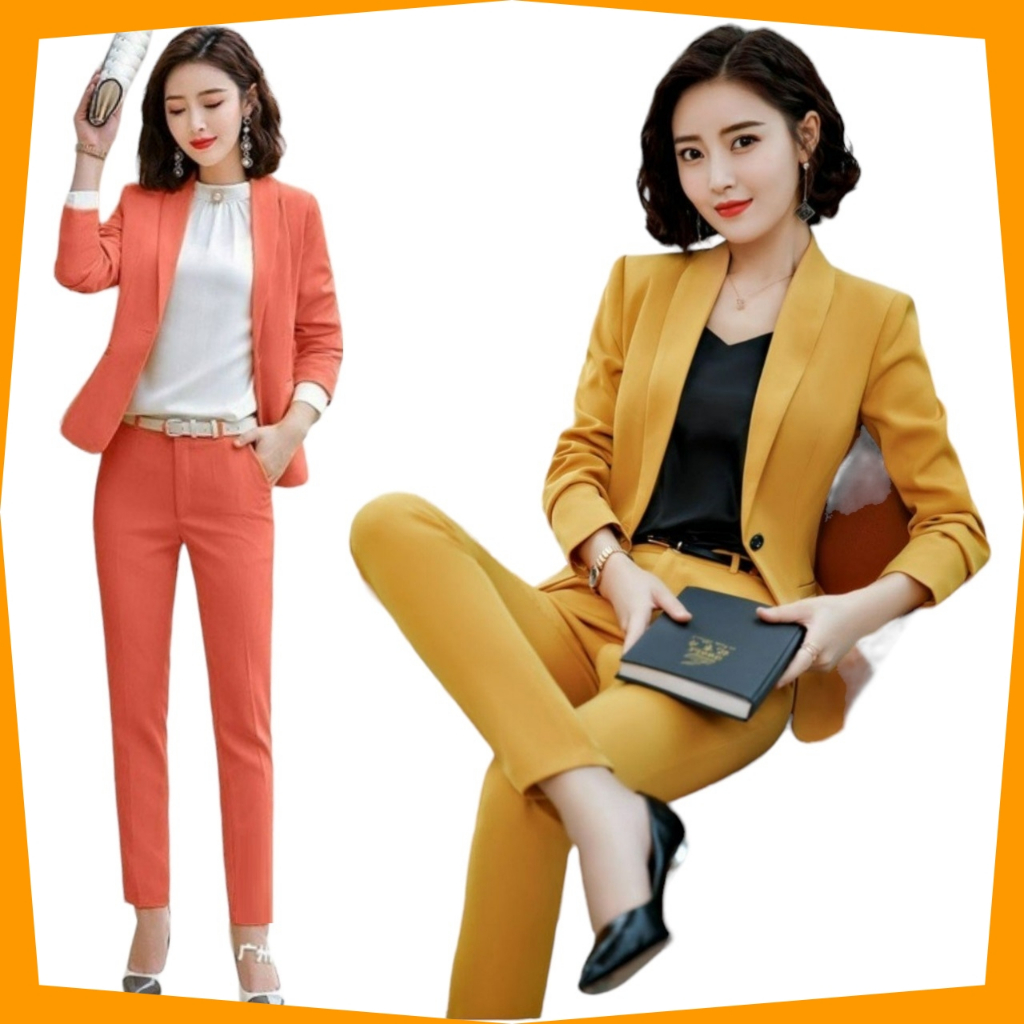 Set Áo Vest Tay Dài + Quần Dài TJ26 - Vàng