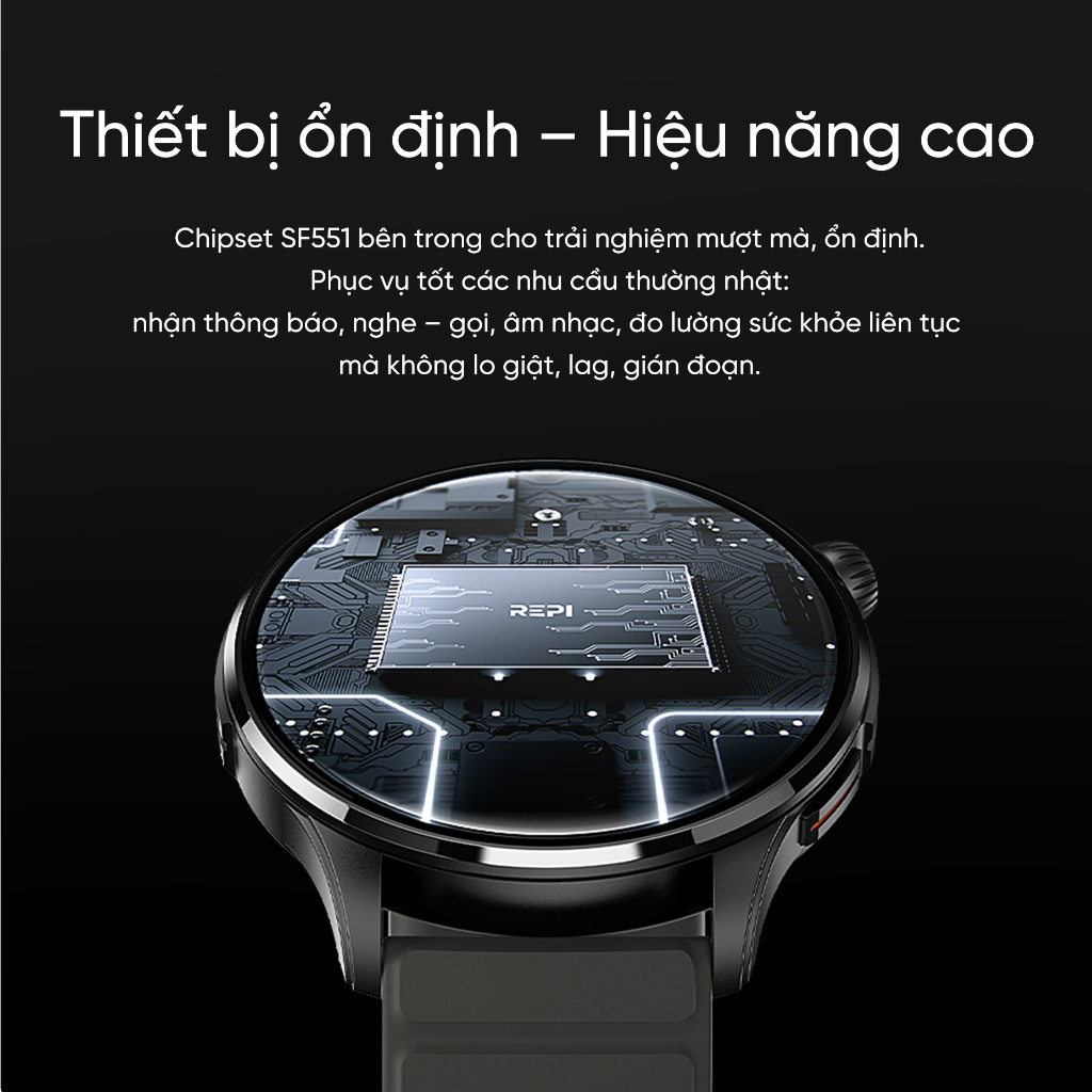 Đồng Hồ Thông Minh REPI ONE Chính Hãng, Thương Hiệu Việt Nam, Ngôn Ngữ Tiếng Việt Chuẩn Xác, Theo Dõi Sức Khỏe, Pin Trâu | BigBuy360 - bigbuy360.vn