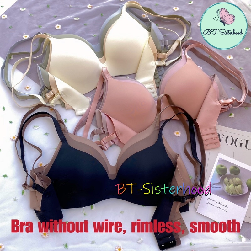 Áo lót nữ Thái Lan Beena 8124 Cup A, không gọng, không đường may, ôm ngực không đẩy form, chất vải mềm mịn, thoải mái
