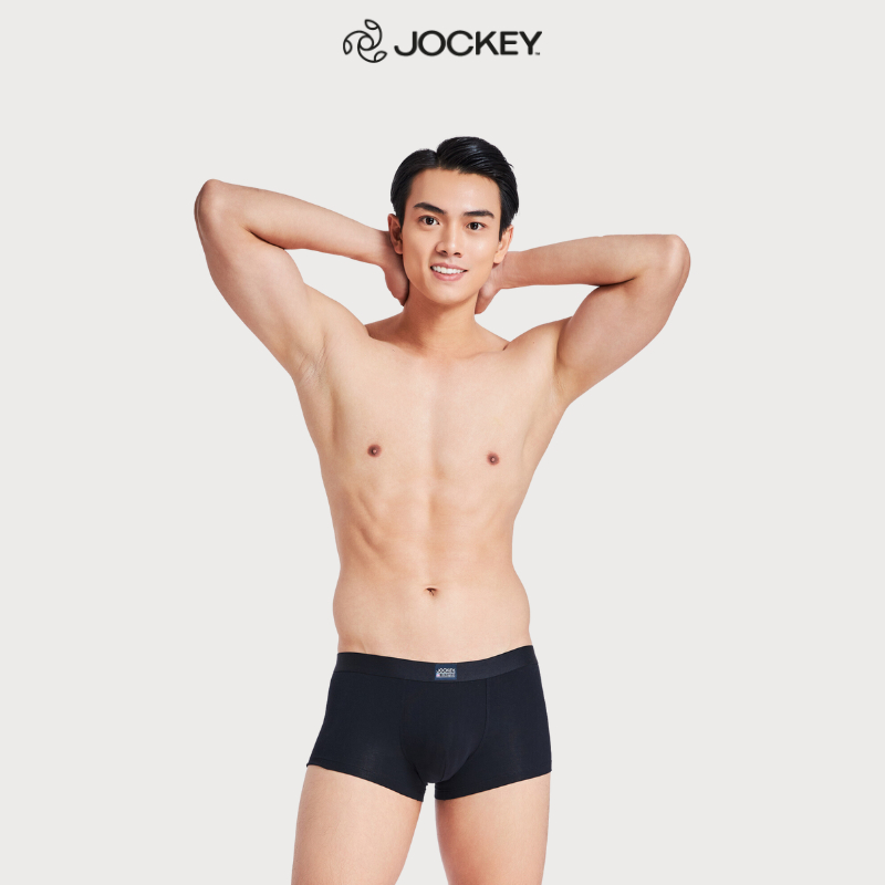 Quần Lót Nam Thun Bamboo Jockey Dáng Trunk Co Giãn Thoải Mái Màu Đen - J1249_P1