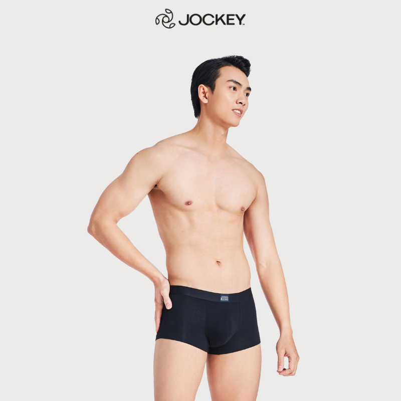 Quần Lót Nam Thun Bamboo Jockey Dáng Trunk Co Giãn Thoải Mái Màu Đen - J1249_P1