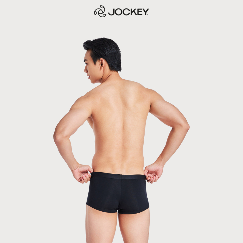 Quần Lót Nam Thun Bamboo Jockey Dáng Trunk Co Giãn Thoải Mái Màu Đen - J1249_P1