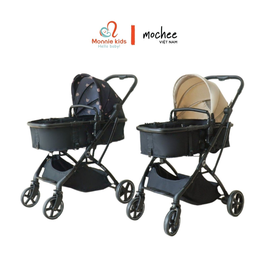 Xe đẩy nôi gấp gọn đa năng an toàn cho em bé Mochee MC046