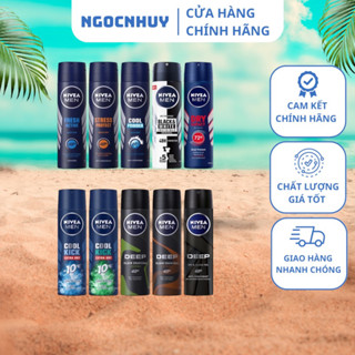 Xịt Khử Mùi Nivea Men Nam 150ml Thái Lan, Ngăn Mồ Hôi Hiệu Quả 48H