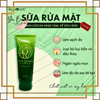 Sữa rửa mặt siêu dịu nhẹ cho da nhạy cảm Almonds