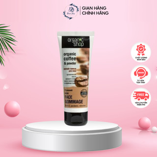 Tẩy da chết mặt Organic cafe, tẩy tế bào chết cà phê nhập khẩu Nga 75ml