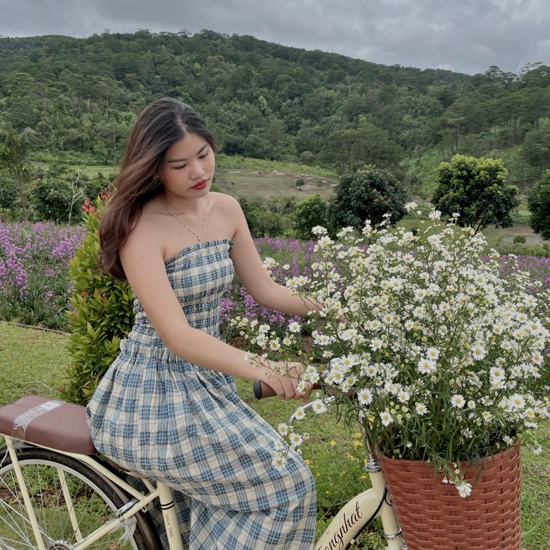 Váy maxi Sume Dress caro DamibyQuynh