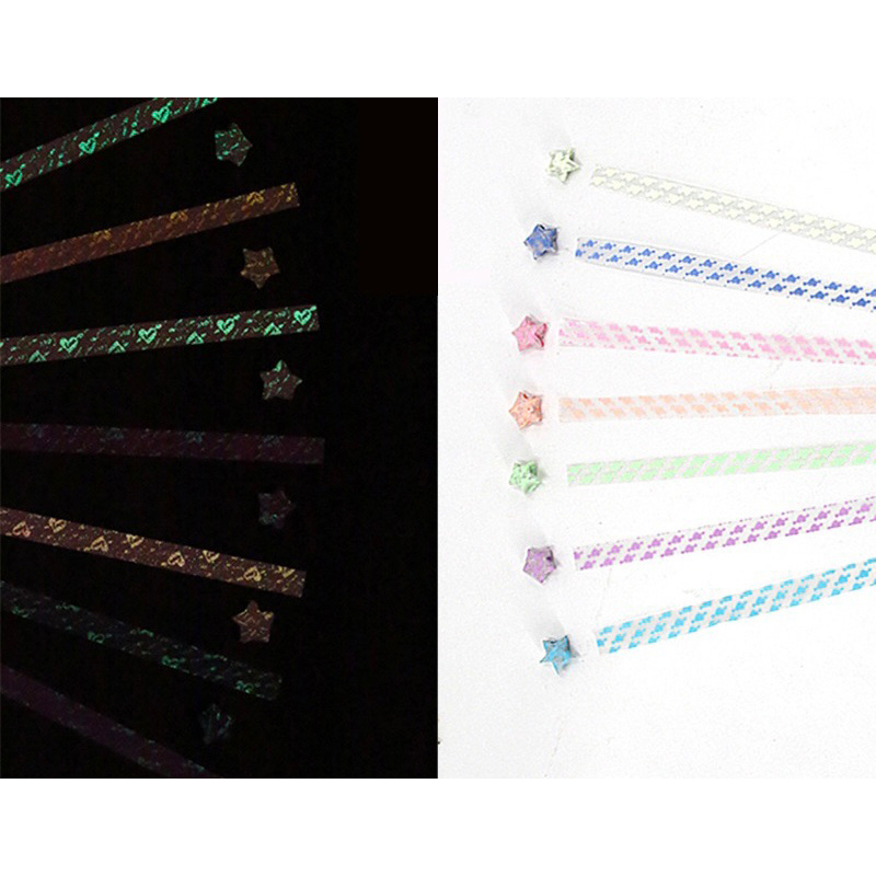 210 tờ giấy gấp sao phát sáng