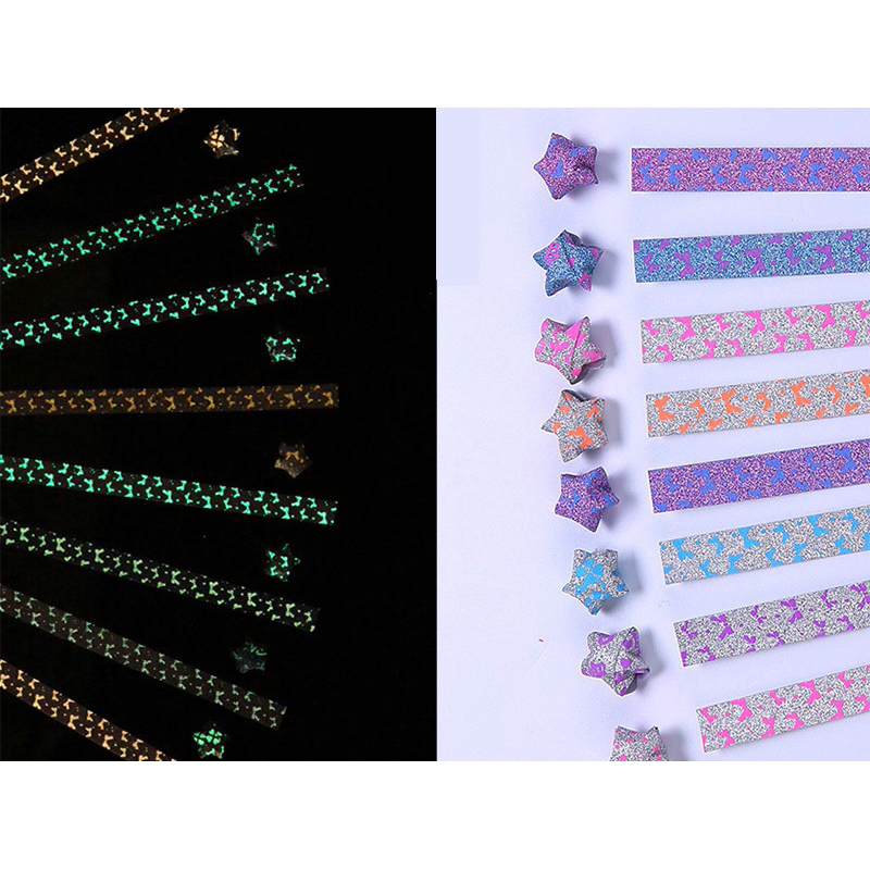 210 tờ giấy gấp sao phát sáng