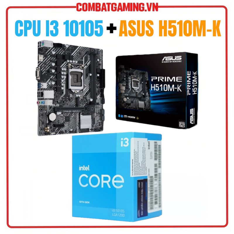 Bộ Vi Xử Lý CPU i3 10105 Box Chính Hãng + Main ASUS MSI H510M | BigBuy360 - bigbuy360.vn