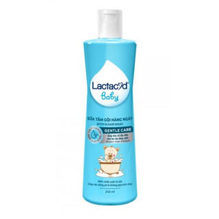 Sữa tắm gội giảm Rôm sẩy và hăm kẽ Lactacyd Baby 250ml