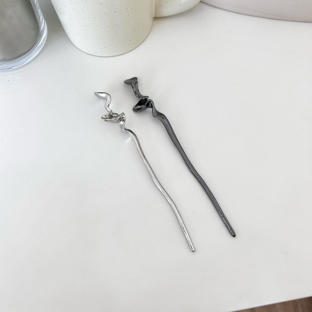 Trâm cài tóc kim loại kiểu dáng cổ điển Modleaf Han stick Hàn Quốc