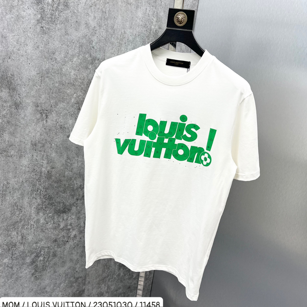 Áo Phông  Louis Vuitton họa tiết xanh lá siêu hot , Áo phông Nam Nữ Chất cotton 100% Mẫu Hót Nhất 2023