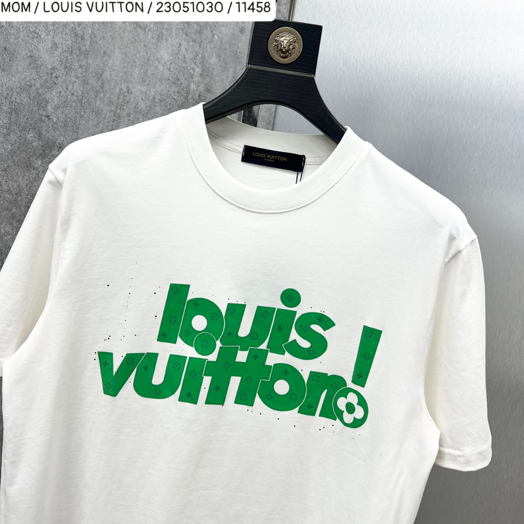 Áo Phông  Louis Vuitton họa tiết xanh lá siêu hot , Áo phông Nam Nữ Chất cotton 100% Mẫu Hót Nhất 2023
