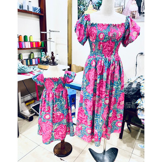 Đầm Hoa Mẹ Bé mùa hè