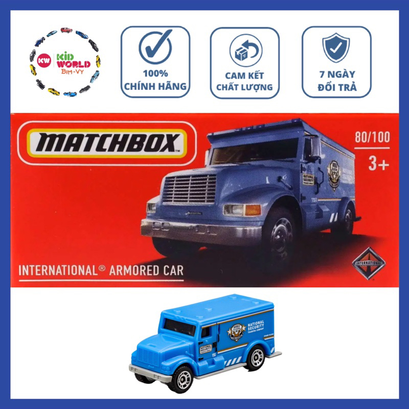 Xe mô hình Matchbox Box International Armored Car 80/100.