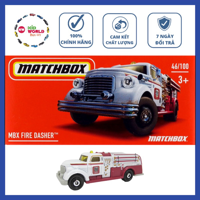 Xe mô hình Matchbox box Cứu hoả MBX Fire Dasher 46/100.