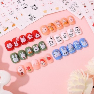 Sticker dán móng tay nail hình thỏ dễ thương
