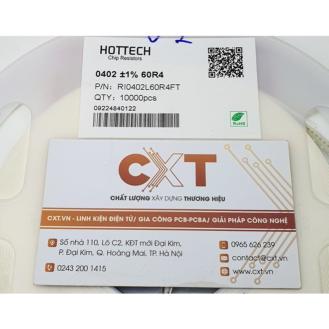 Điện trở dán 0805 1% thông số từ 0R đến 99R (Dây 50 chiếc)