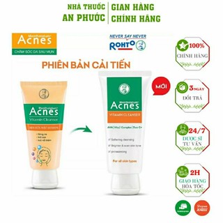 Sữa Rữa Mặt Acnes (100g) ⚡ CAM KẾT CHÍNH HÃNG ⚡ Sữa rửa mặt kết hợp 6 loai vitamin thiết yếu phục hồi và nuôi dưỡng da