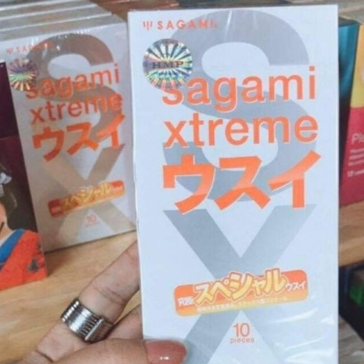 Bao cao su Sagami Xtreme Super Thin siêu mỏng - hộp 10 bcs Nhật Bản- MA Shop