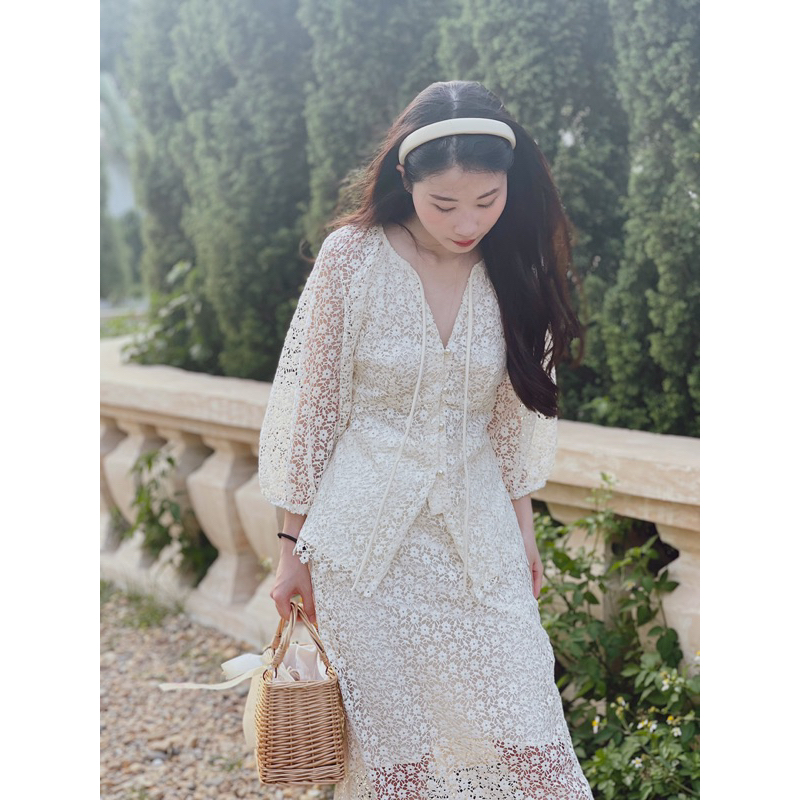 Set Ren chỉ hoa nhí thiết kế by CÁM