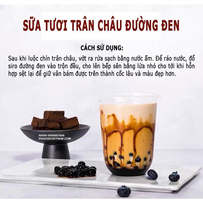 Siro đường đen nắp cam